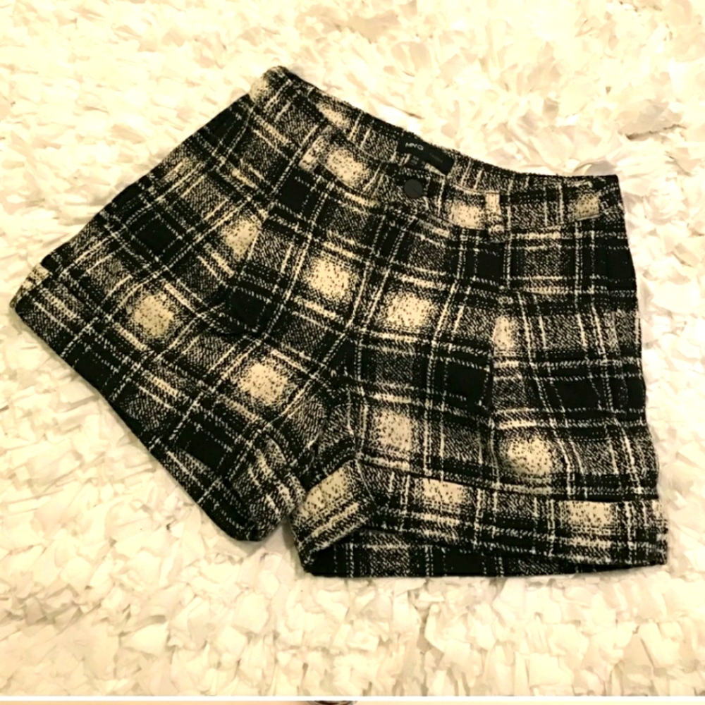 Ming Black/Ivory Check Shorts